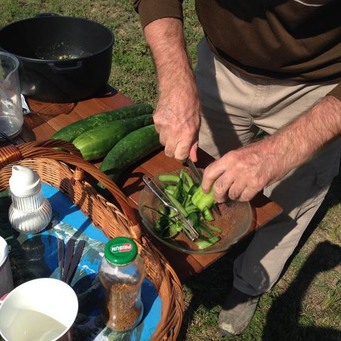 снимка на Dishes with a solar cooker