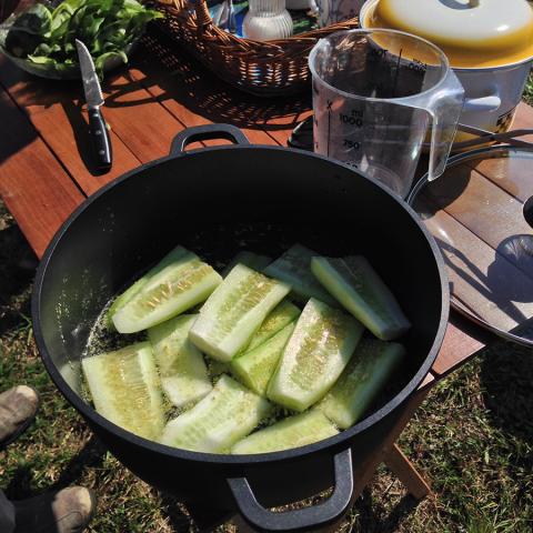 снимка на Dishes with a solar cooker