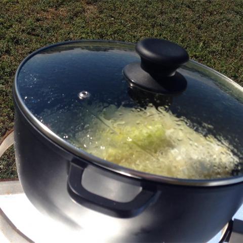 снимка на Dishes with a solar cooker